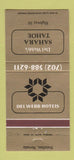 Matchbook Cover - Del Webb's Sahara Tahoe Casino Stateline NV 30 Strike