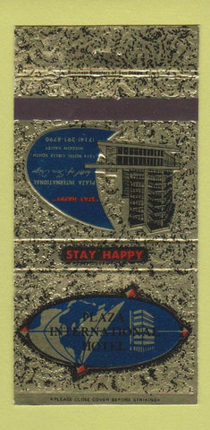 Matchbook Cover - Plaza International Hotel San Diego CA 30 Strike