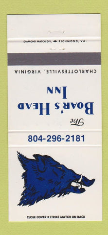 Matchbook Cover - Boar's Head Inn Charlottesville VA 30 Strike