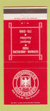 Matchbook Cover - Rathskeller Restaurant San Francisco CA German 30 Strike