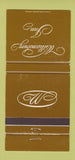 Matchbook Cover - Williamsburg Lodge VA WEAR 30 Strike