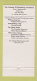 Matchbook Cover - Williamsburg Lodge VA WEAR 30 Strike