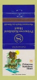 Matchbook Cover - Princess Kaiulani Hotel Waikiki Hawaii 30 Strike