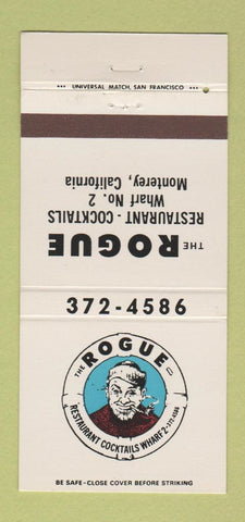 Matchbook Cover - The Rogue Restaurant Monterey CA 30 Strike