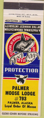 Matchbook Cover - Matchbook Cover Moose Lodge Palmer AK WEAr