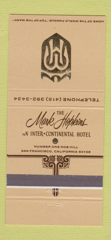 Matchbook Cover - Mark Hopkins Hotel San Francisco CA 30 Strike