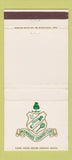 Matchbook Cover - Milwaukee Country Club WI 30 Strike