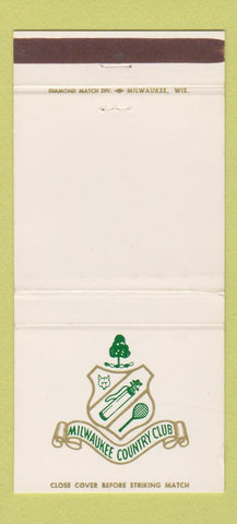 Matchbook Cover - Milwaukee Country Club WI 30 Strike