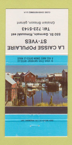 Matchbook Cover - La Caisse Populaire St Yves Rimouski QC 30 Strike