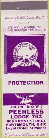 Matchbook Cover - Matchbook Cover Moose Lodge Portsmouth OH