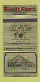 Matchbook Cover - Dinah's Shack Palo Alto CA 30 Strike