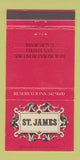 Matchbook Cover - St James San Mateo CA 30 Strike