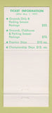 Matchbook Cover - PGA Championship Golf Pebble Beach CA 1977 WEAR 30 Strike