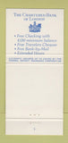 Matchbook Cover - Chartered Bank of London 30 Strike