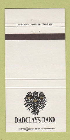 Matchbook Cover - Barclays Bank 30 Strike