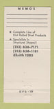 Matchbook Cover - GPS General Pipe Supply Compton CA 30 Strike