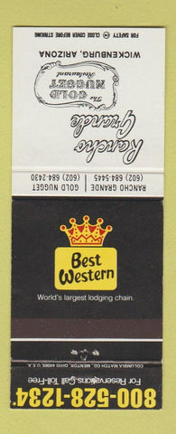 Matchbook Cover - Rancho Grande Best Western Wickenburg AZ