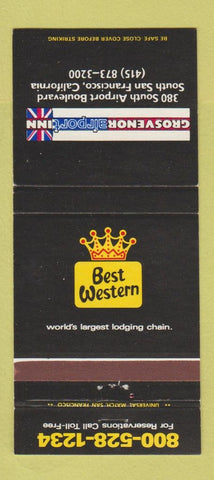 Matchbook Cover Best Western Grosvenor Inn South San Francisco CA 30 Strike