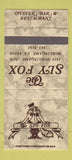Matchbook Cover - Sly Fox Burlingame CA 30 Strike