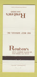 Matchbook Cover - Reuben's San Diego CA 30 Strike