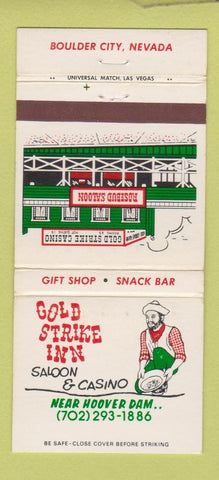 Matchbook Cover - Gold Strike Inn Casino Boulder City NV 30 Strike