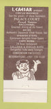 Matchbook Cover - Caesars Palace Las Vegas NV 30 Strike