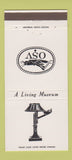 Matchbook Cover - Old Sturbridge Village MA New England Lamp 30 Strike