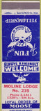 Matchbook Cover - Matchbook Cover Moose Lodge Moline IL