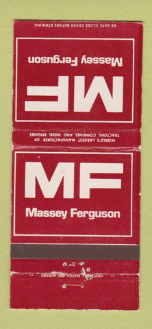 Matchbook Cover - Massey Ferguson Tractors Dike IA WEAR 30 Strike