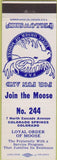 Matchbook Cover - Matchbook Cover Moose Lodge Colorado Springs CO