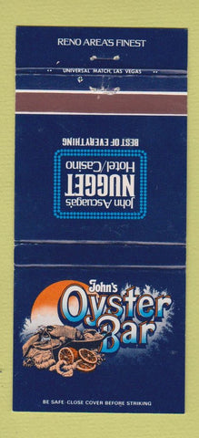 Matchbook Cover - Nugget Casino Reno NV Oyster Bar 30 Strike