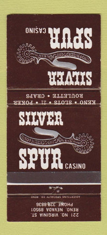 Matchbook Cover - Silver Spur Casino Reno NV 30 Strike