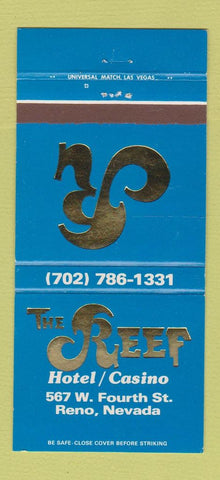 Matchbook Cover - Reef Hotel Reno NV 30 Strike