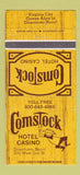 Matchbook Cover - Comstock Hotel Casino Reno NV 30 Strike