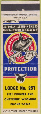 Matchbook Cover - Matchbook Cover Moose Lodge Cheyenne WY