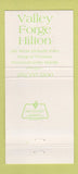 Matchbook Cover - Kobe Japanese Valley Forge Hilton King of Prussia PA 30 Strike