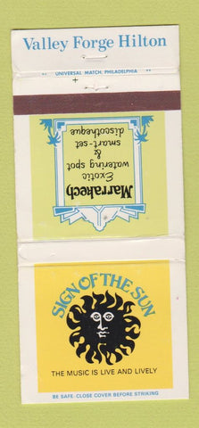 Matchbook Cover - Sign Sun Valley Forge Hilton King of Prussia PA WEAR 30 Strike