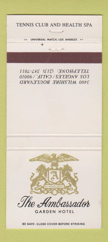 Matchbook Cover - Ambassador Garden Hotel Los Angeles CA 30 Strike