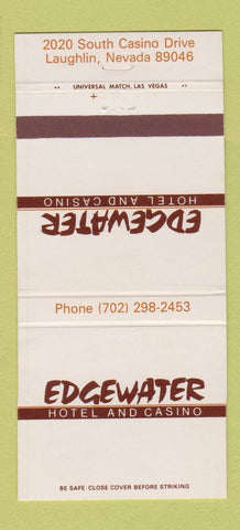 Matchbook Cover - Edgewater Hotel Casino Laughlin NV 30 Strike