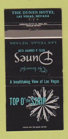 Matchbook Cover - Dunes Hotel Casino Las Vegas NV 30 Strike