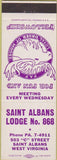 Matchbook Cover - Matchbook Cover Moose Lodge Saint Albans WV