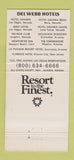 Matchbook Cover - Del Webb's Nevada Club Laughlin NV casino GOLD 30 Strike