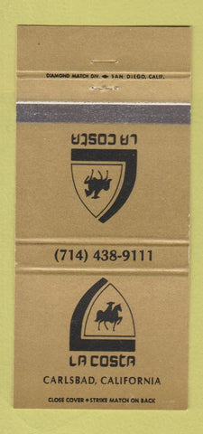 Matchbook Cover - La Costa Carlsbad CA WEAR 30 Strike