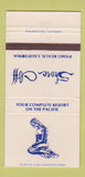 Matchbook Cover - Shore Cliff Pismo Beach CA 30 Strike