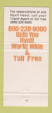 Matchbook Cover - Bagwell's 2424 Hyatt Hotels 30 Strike