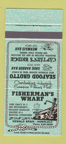 Matchbook Cover - Fisherman's Wharf Honolulu Hawaii 30 Strike