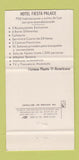 Matchbook Cover - Fiesta Palace Mexico hotel  30 Strike