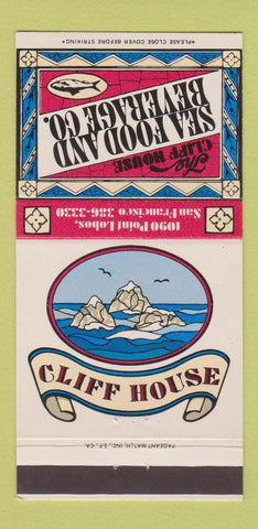 Matchbook Cover - Cliff House San Francisco CA 30 Strike