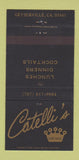 Matchbook Cover - Catelli's Restaurant Geyserville CA 30 Strike