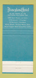 Matchbook Cover - Disneyland Hotel Anaheim CA 30 Strike